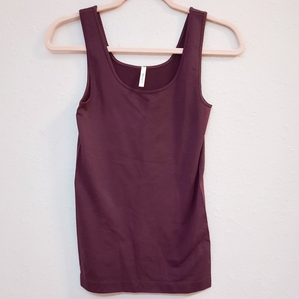 Skinny Tee Eggplant Tank Top OS